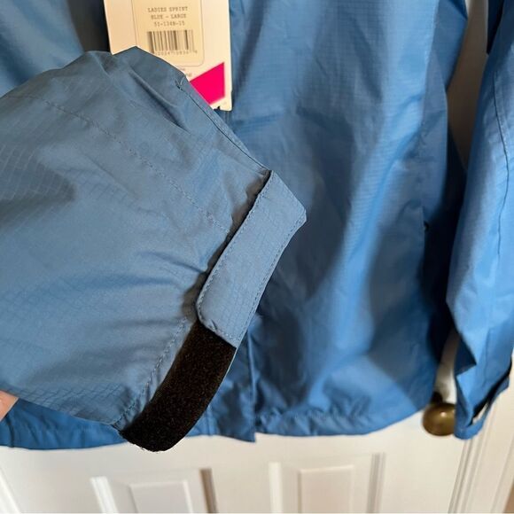 Mossi Blue Women's Sprint Windbreaker Jacket Large - Picture 9 of 12